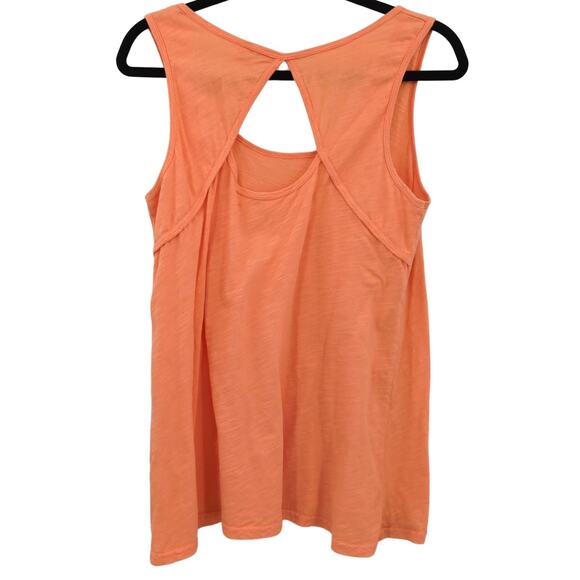 Fresh Produce Top Womens Small Tank Orange Peekaboo Bright Boho Cotton USA - Picture 8 of 10